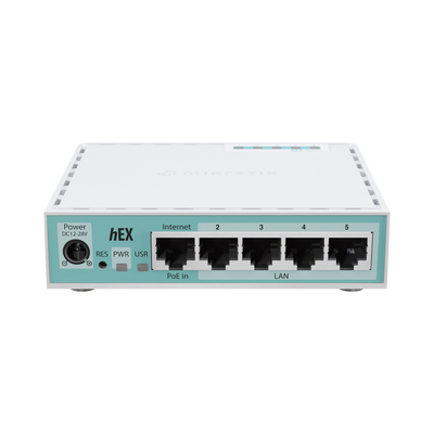 (Hex Version 2024) Router con 5 Puertos Gigabit Ethernet, 1 Puerto USB / CPU ARM Doble Nucleo/ RAM 512 MB/ Balanceo de Cargas