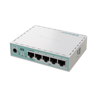 (Hex Version 2024) Router con 5 Puertos Gigabit Ethernet, 1 Puerto USB / CPU ARM Doble Nucleo/ RAM 512 MB/ Balanceo de Cargas