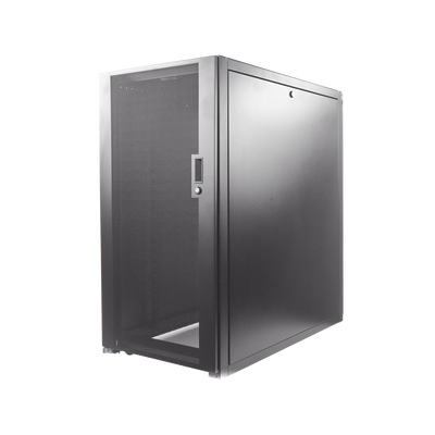 Gabinete Profesional de Telecomunicaciones, de Piso, 24 UR, 600 mm de Ancho y 1070 mm de Profundidad, Color Negro