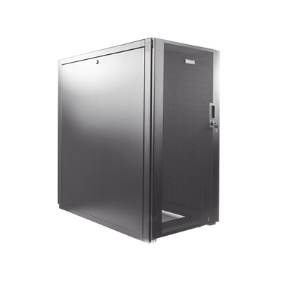 Gabinete Profesional de Telecomunicaciones, de Piso, 24 UR, 600 mm de Ancho y 1070 mm de Profundidad, Color Negro