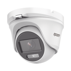 [ColorVu] Eyeball TURBOHD 2 Megapíxel (1080p) / Lente 2.8 mm / Microfono Integrado / Imagen a Color 24/7 / METAL / Luz Blanca 20 mts / Exterior IP66 / TVI-AHD-CVI-CVBS / dWDR