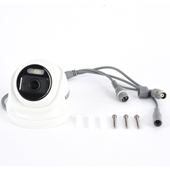 Turret TURBOHD 2 Megapíxel (1080p) / Imagen a color 24/7 / Lente 2.8 mm / Policarbonato / Luz Blanca 20 mts / Interior / Microfono Integrado / TVI-AHD-CVI-CVBS / dWDR