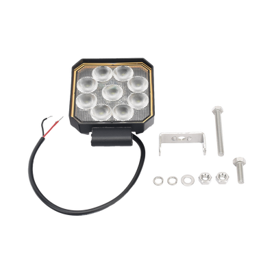 Luz de trabajo bluetooth, 9 LED, 1500 Lumenes, 12-24 Vcd