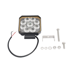 Luz de trabajo bluetooth, 9 LED, 1500 Lumenes, 12-24 Vcd