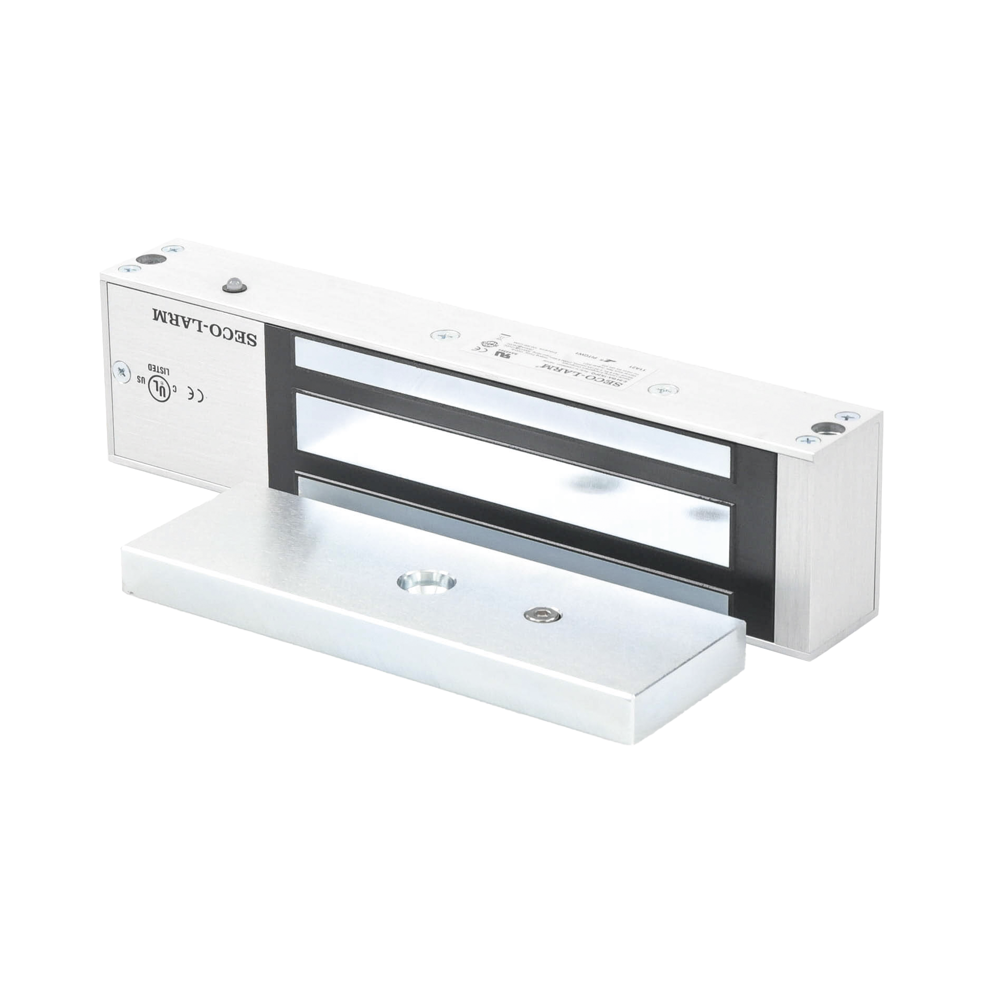 Chapa Magnética de 1200 Lbs / Sensor de Adherencia / Uso en Interior/ LED Indicador / Alimentación 12/24 Vcd  Seleccionable / Sin Magnetismo Residual / UL