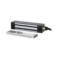 Chapa Magnética 600 Lbs Para Uso en Exterior / IP65 / Con Cordón Armado 91 CM / UL /