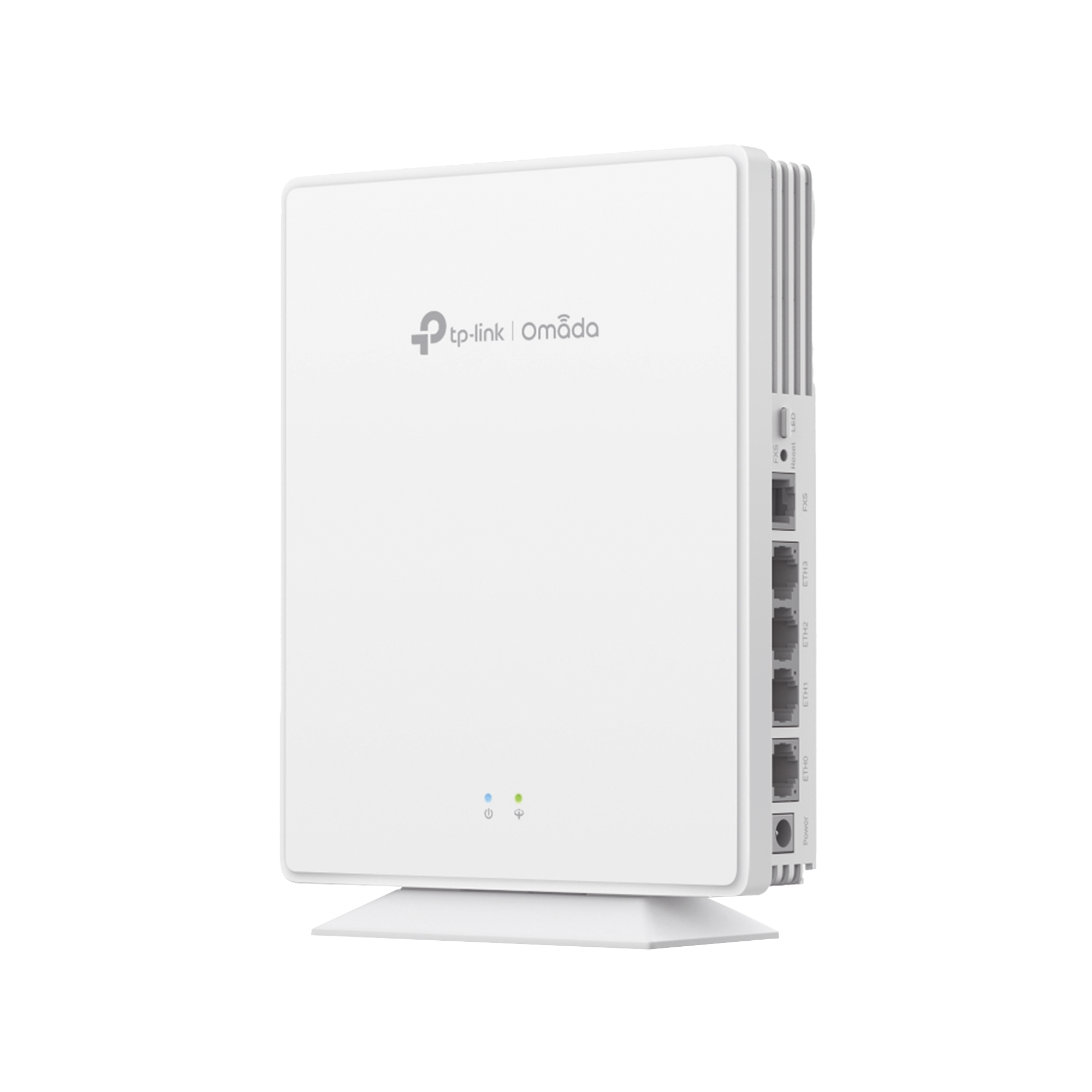 Punto de Acceso GPON Omada / WiFi 6 AX1800 / 1 puerto GPON / 1 Puerto FXS / 4 Puertos 10/100/1000 RJ45 / Wi-Fi 6 AX1800 / Mesh Omada / Configuración por Controlador o Stand-Alone / Para Montaje en Escritorio-Pared