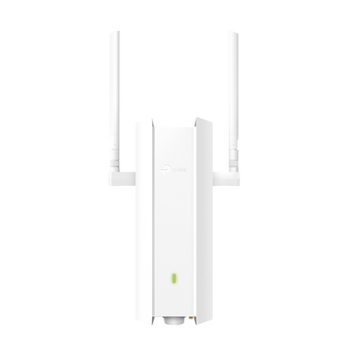 Punto de Acceso Omada Exterior / Wi-Fi 6 AX1800 MU-MIMO 2x2 / Mesh Omada / Alta Densidad de Usuarios / Carcasa Resistente IP67 / Configuración por Controlador o Stand-Alone / Para Montaje en Mástil/ Pared / Alimentación PoE+