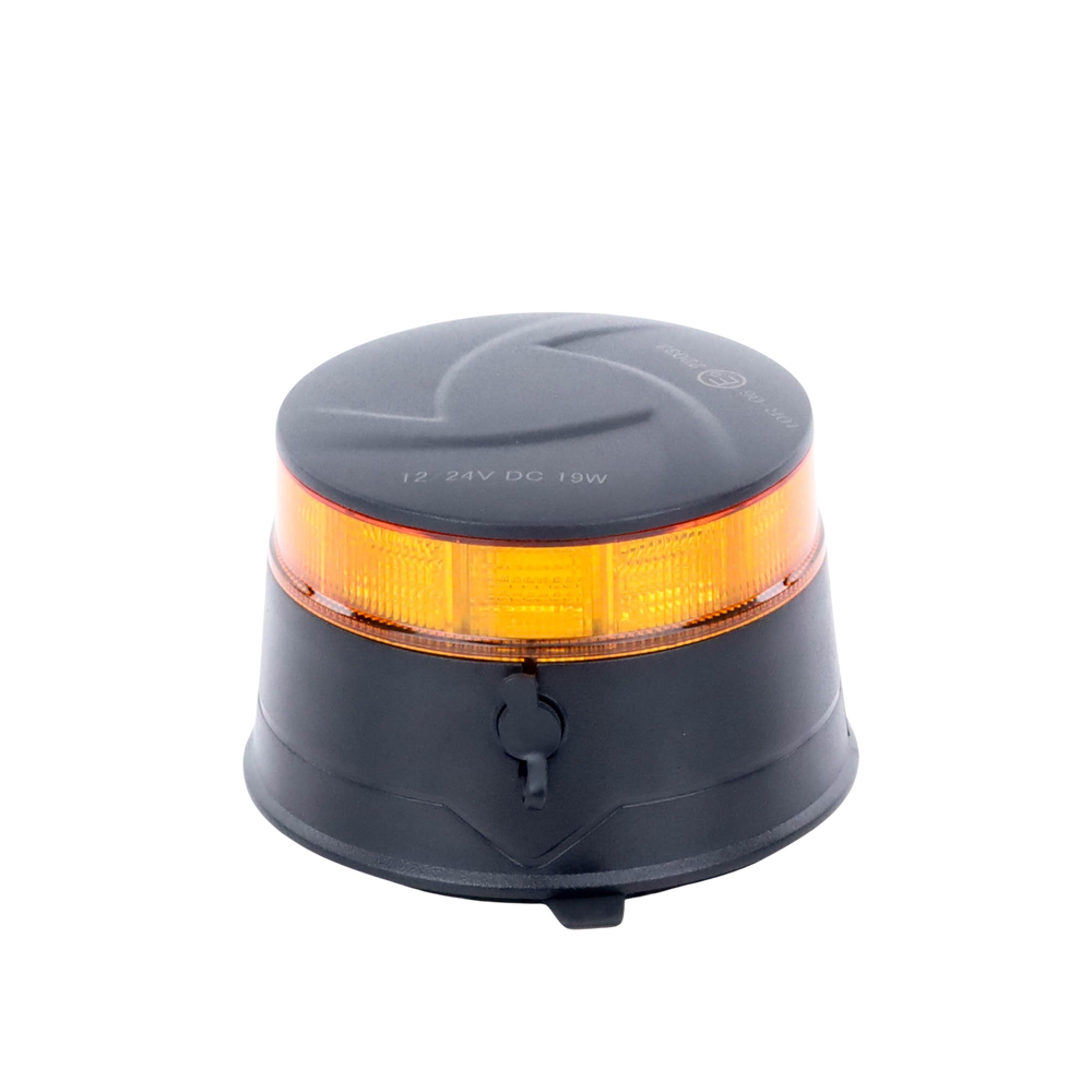 Baliza LED Recargable, Compacta y Discreta, Color Ámbar, Con Montaje Magnético y de Succión