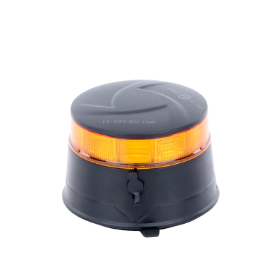 Baliza LED Recargable, Compacta y Discreta, Color Ámbar, Con Montaje Magnético y de Succión