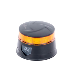 Baliza LED Recargable, Compacta y Discreta, Color Ámbar, Con Montaje Magnético y de Succión