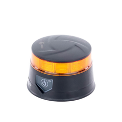 Baliza LED Recargable, Compacta y Discreta, Color Ámbar, Con Montaje Magnético y de Succión