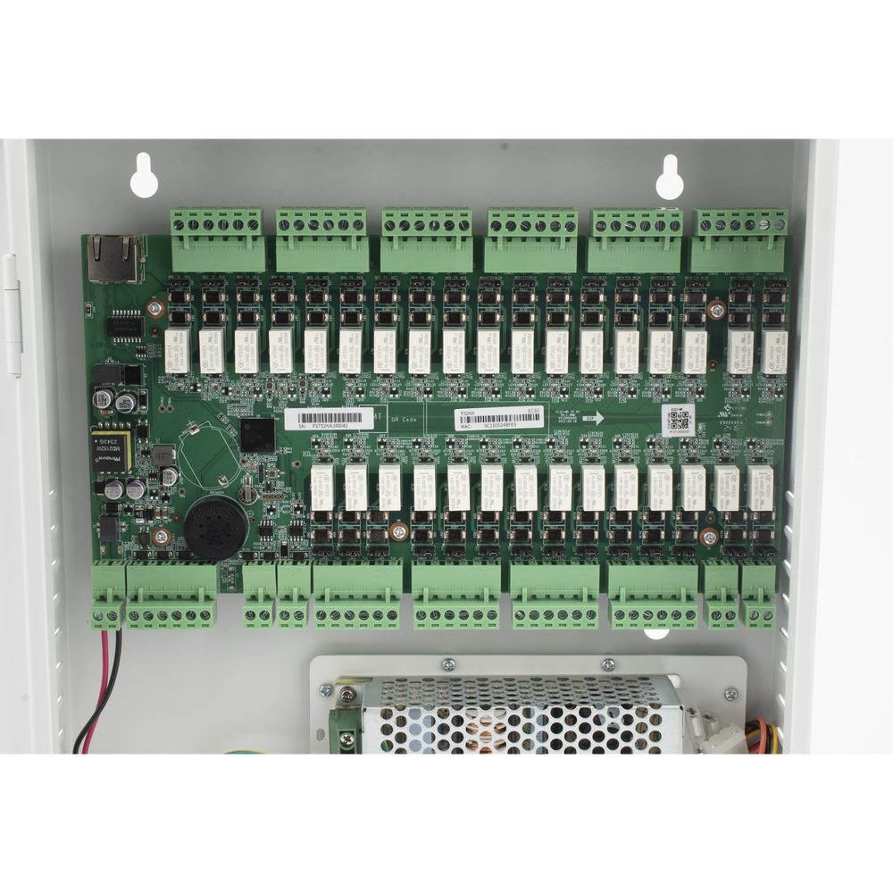 Controlador de Elevador IP Para 32 Pisos / Gestión 100% en la Nube / Interfaz Web / Pases Temporales desde App / Activación de Pisos desde App/ Wiegand / POE / 20,000 Tarjetas /100,000 Eventos / Compatible con Videoporteros Akuvox