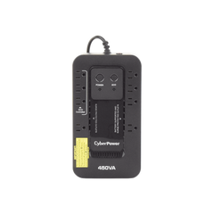 UPS de 450 VA/260 W, Topología Standby con Modo Ahorrador ECO, Entrada 120 Vca NEMA 5-15P, Con 8 Tomas NEMA 5-15R