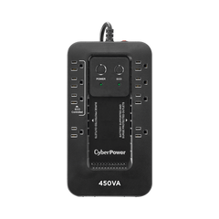 UPS de 450 VA/260 W, Topología Standby con Modo Ahorrador ECO, Entrada 120 Vca NEMA 5-15P, Con 8 Tomas NEMA 5-15R
