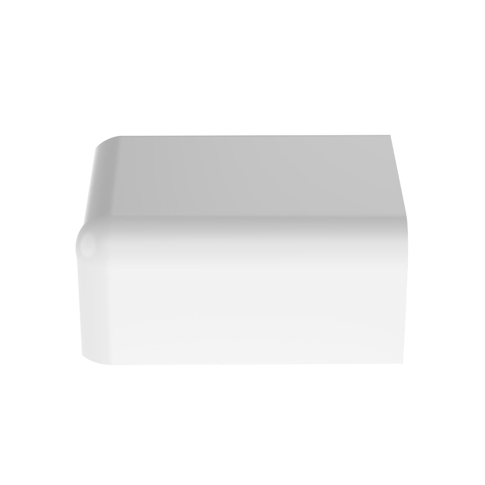 Tapa Final, para uso con canaleta LD10, material ABS, Color Blanco