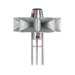 Sirena Electromecánica Eclipse8 / Omnidireccional 360° / 115 dBc a 30.5 m (100 ft) / 3 Señales de Alerta / Alimentación DC 46V / 255 lb (116 kg) / Aluminio 100%