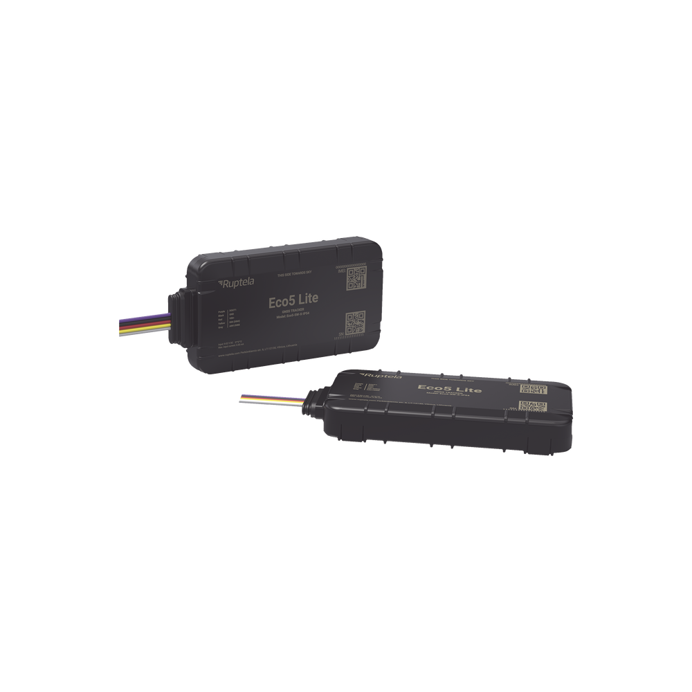Rastreador Vehicular y Monitoreo de Flota / Bluetooth BLE 5.0 y GNSS / LTE CAT1 y LTE-M con Respaldo 2G / GNSS U-blox / MiKado IP54 / -20 °C a +40 °C / Acelerómetro de 3 Ejes / Suministro 9-32 V / Batería Interna