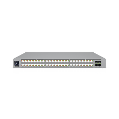 Enterprise Campus 48 PoE, Switch Empresarial Etherlighting™ PoE+++ Capa 3 de 48 Puertos (32 x 10 GbE y 16 x 2.5 GbE) y 4 Puertos SFP28 de 25 G de Alta Disponibilidad