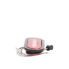 Plafón Ovalado de 7.5" Para Camiones de Transporte, 18 LED Ultra Brillantes, Color Rojo/Claro/Ambar