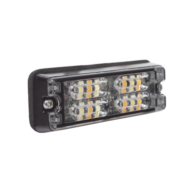 Luz Perimetral, 12 LED Ultra Brillantes, Color Ámbar / Claro