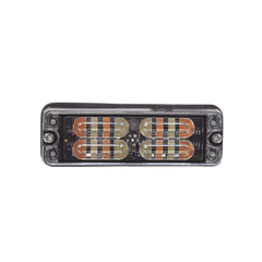 Luz Perimetral, 12 LED Ultra Brillantes, Color Ámbar / Claro