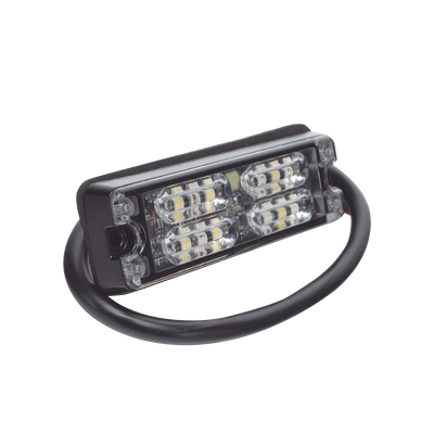 Luz Perimetral, 12 LED Ultra Brillantes, Color Rojo / Claro