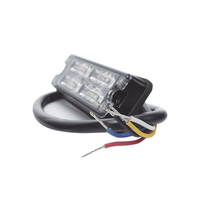 Luz Perimetral, 12 LED Ultra Brillantes, Color Rojo / Claro