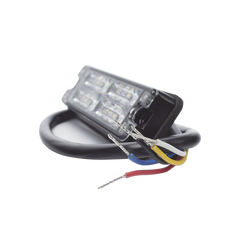 Luz Perimetral, 12 LED Ultra Brillantes, Color Rojo / Claro