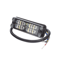 Luz Perimetral, 12 LED Ultra Brillantes, Color Rojo / Claro