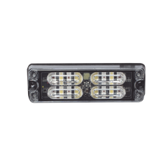 Luz Perimetral, 12 LED Ultra Brillantes, Color Rojo / Claro