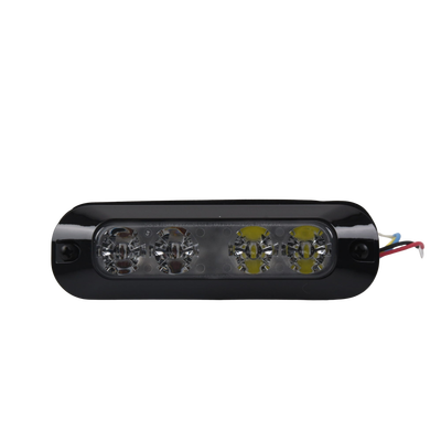 Luz perimetral, 4 LEDs Ultra Brillantes, color Rojo / Claro