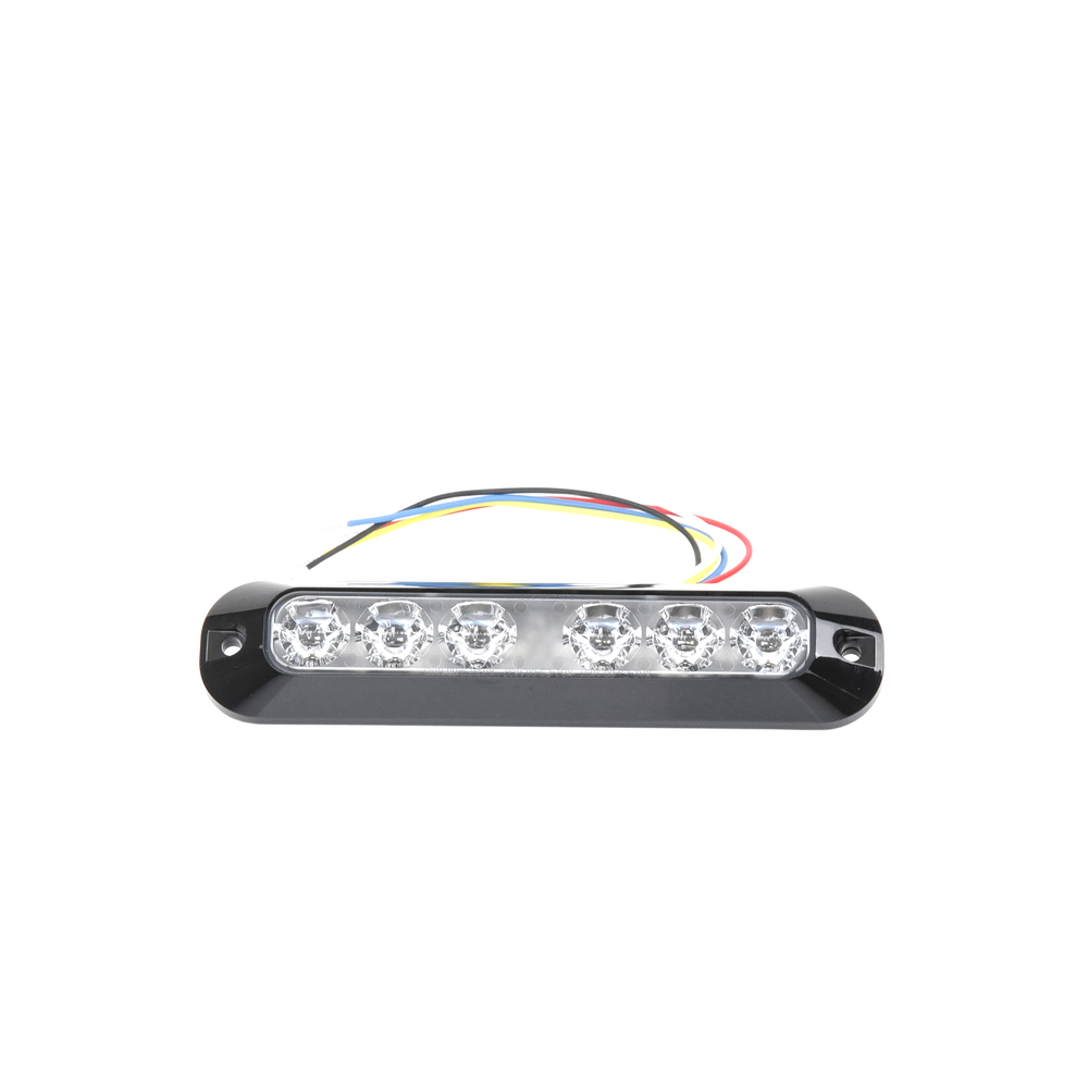 Luz Auxiliar Serie X3705, 6 LEDs Ultra Brillantes, color Rojo / Azul