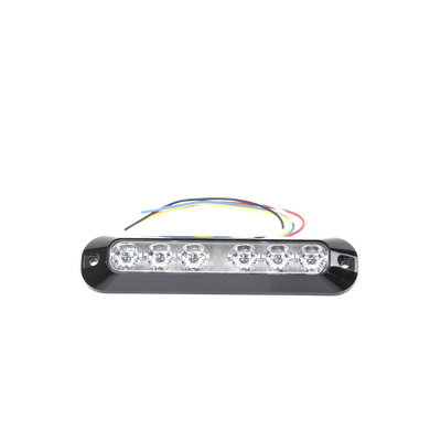 Luz Auxiliar Serie X3705, 6 LEDs Ultra Brillantes, color Rojo / Azul