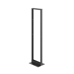Rack Abierto de 2 Postes Estándar de 19 in / 45U / 2.13 m (7 ft) de Altura / Aluminio 6063-T6 / Rieles Roscados 12-24 UNC / Patrón EIA Universal / Negro RAL 9005
