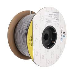 Carrete de Fibra Óptica Monomodo con Conectores SC-SC Duplex, Reforzada con Kevlar, de 150 Metros (492.13 Pies), Para Instalaciones Subterráneas por Tubería
