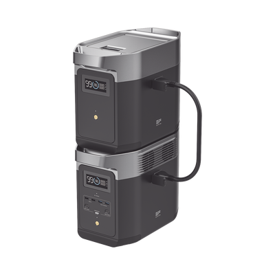 Batería de Litio LFP Inteligente de 1024Wh para Aumentar Tiempo de Respaldo Compatible con EFD330 (DELTA 2)