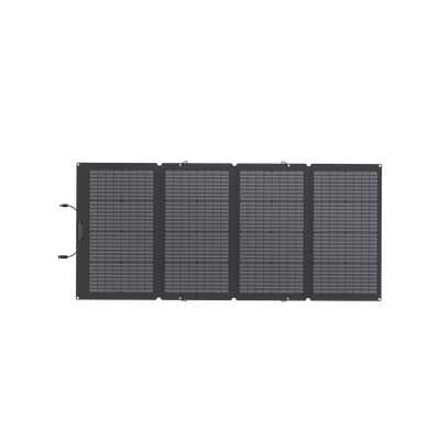 Módulo Solar Bifacial, Portátil y Flexible de 220W Recomendado para Estaciones Portátiles EFD330, EFD350 ó EFD500 / Ajuste de Ángulo / Carga Eficiente / Incluye Cable XT60 a MC4