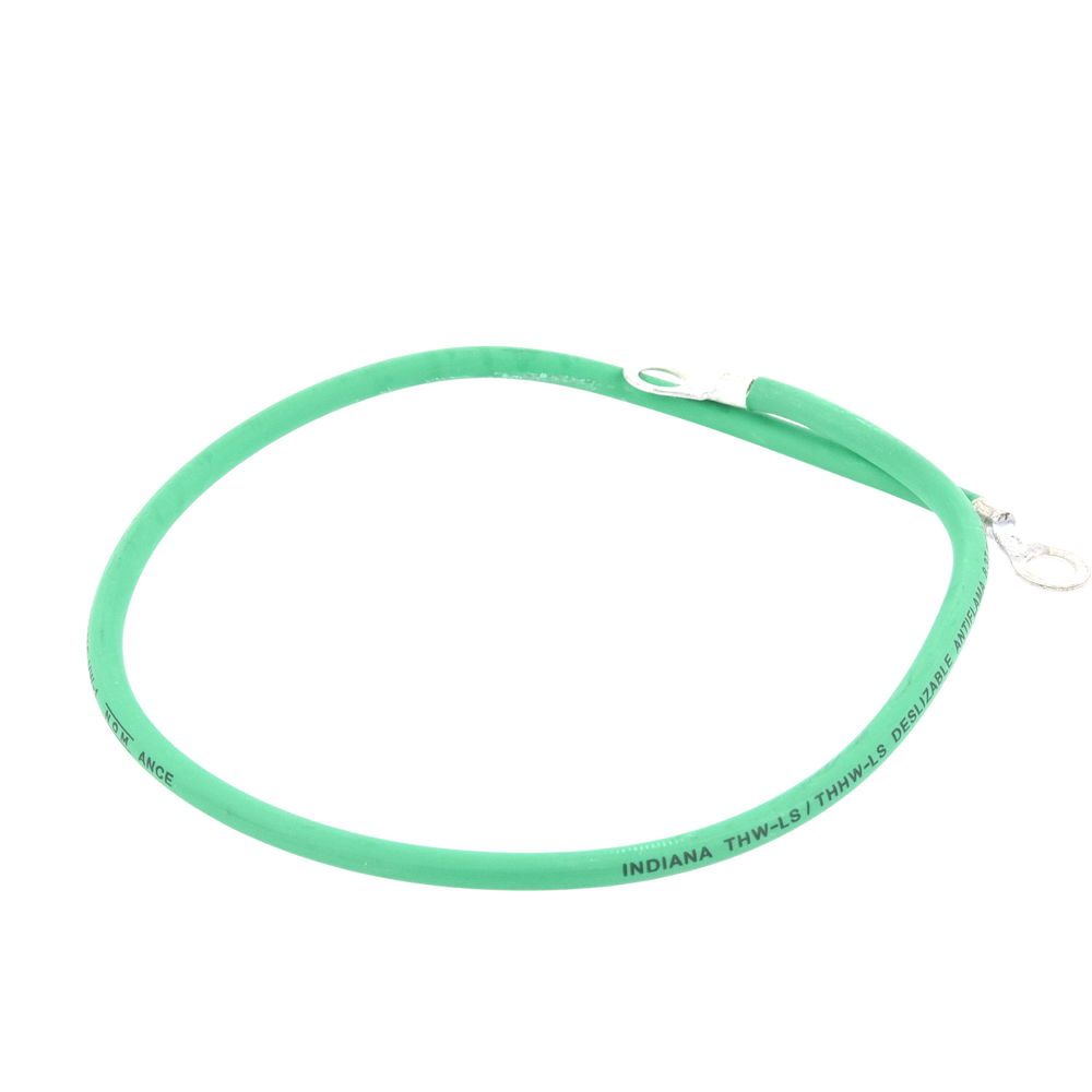 Jumper para Puesta a Tierra con Cable 8 AWG con Conectores de Ojo de 50 cm.