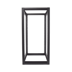 Rack Estándar 19" de 4 Postes, Acero, 24 Unidades, Profundidad Ajustable.