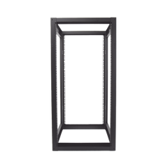 Rack Estándar 19" de 4 Postes, Acero, 24 Unidades, Profundidad Ajustable.