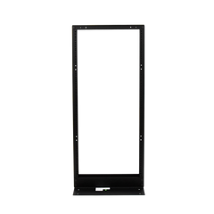 Rack de 2 Postes, Estándar 19", 24 Unidades, Fabricado en Acero, Base "L" para Anclar a Piso.