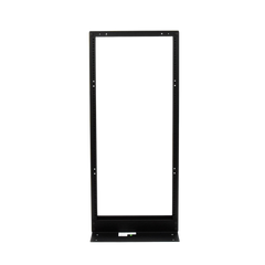 Rack de 2 Postes, Estándar 19", 24 Unidades, Fabricado en Acero, Base "L" para Anclar a Piso.
