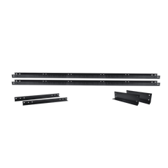 Rack de 2 Postes, Estándar 19", 45 Unidades, Fabricado en Acero, Base "L" para Anclar a Piso.