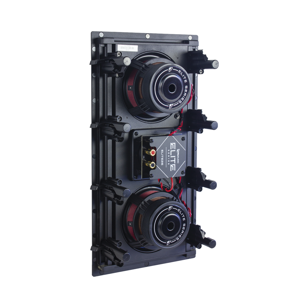 BOCINA DE PARED | 2 WOOFERS DE FIBRA DE CARBONO 6.5'' | TWEETER DE TITANIO 1'' | 200W