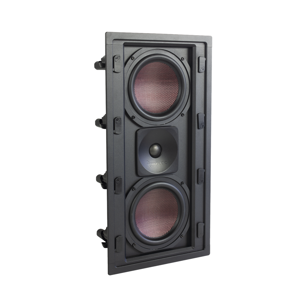 BOCINA DE PARED | 2 WOOFERS DE FIBRA DE CARBONO 6.5'' | TWEETER DE TITANIO 1'' | 200W
