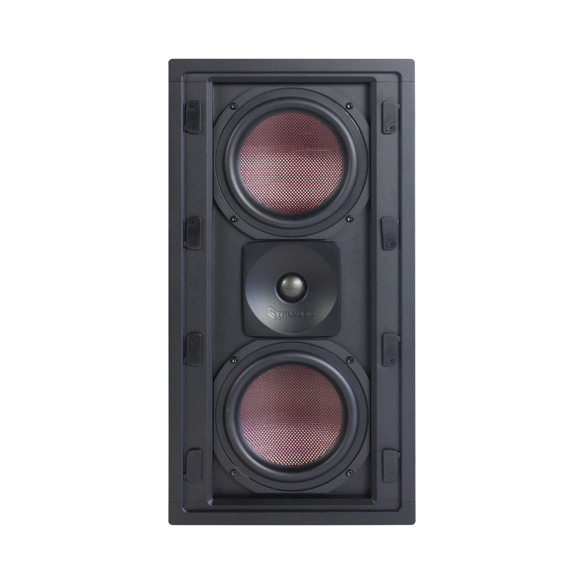 BOCINA DE PARED | 2 WOOFERS DE FIBRA DE CARBONO 6.5'' | TWEETER DE TITANIO 1'' | 200W