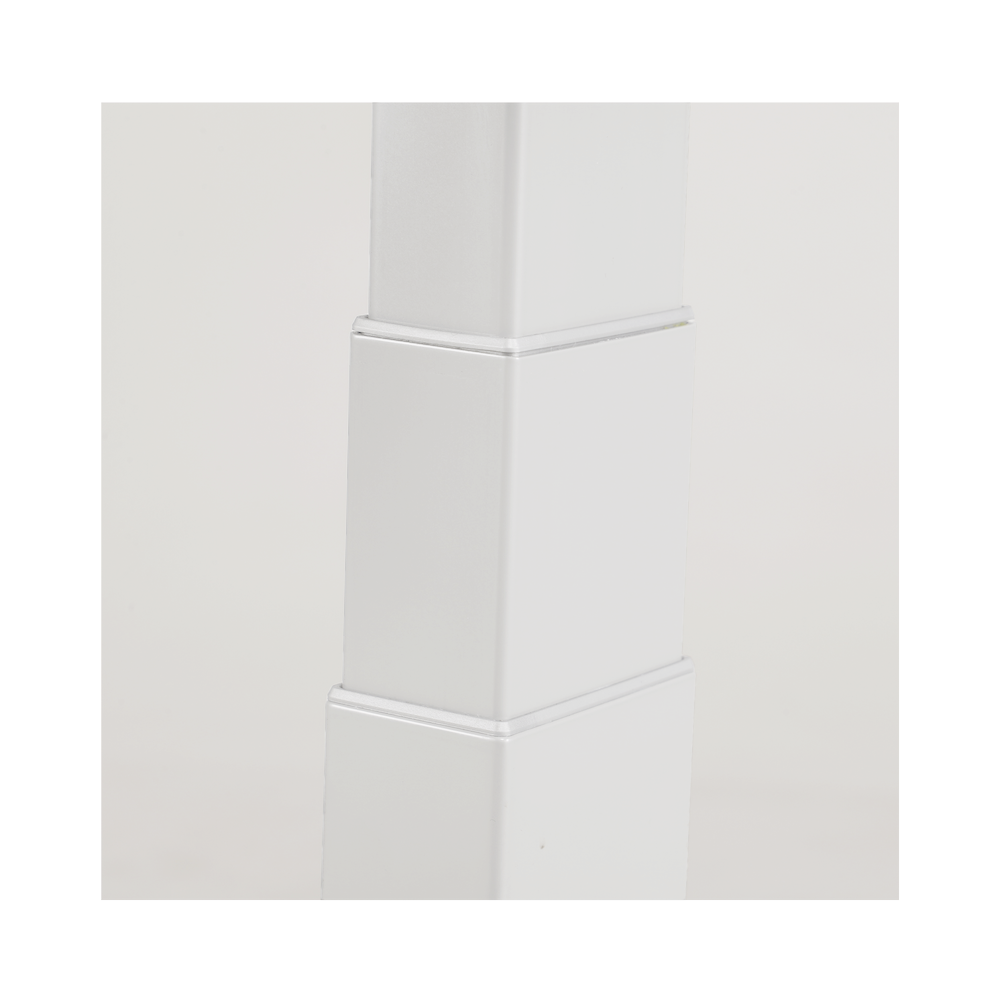 Base de Escritorio Motorizado Profesional / Altura Ajustable 60-125cm / Estructura Estable / Funcionamiento Suave / 3 Preset de Posiciones / Color Blanco / Soporta hasta 100Kg de carga