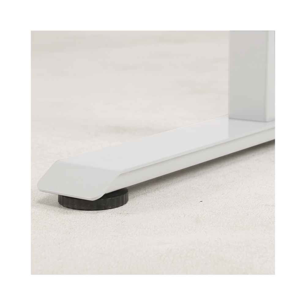 Base de Escritorio Motorizado Profesional / Altura Ajustable 60-125cm / Estructura Estable / Funcionamiento Suave / 3 Preset de Posiciones / Color Blanco / Soporta hasta 100Kg de carga