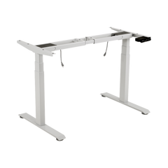 Base de Escritorio Motorizado Profesional / Altura Ajustable 60-125cm / Estructura Estable / Funcionamiento Suave / 3 Preset de Posiciones / Color Blanco / Soporta hasta 100Kg de carga